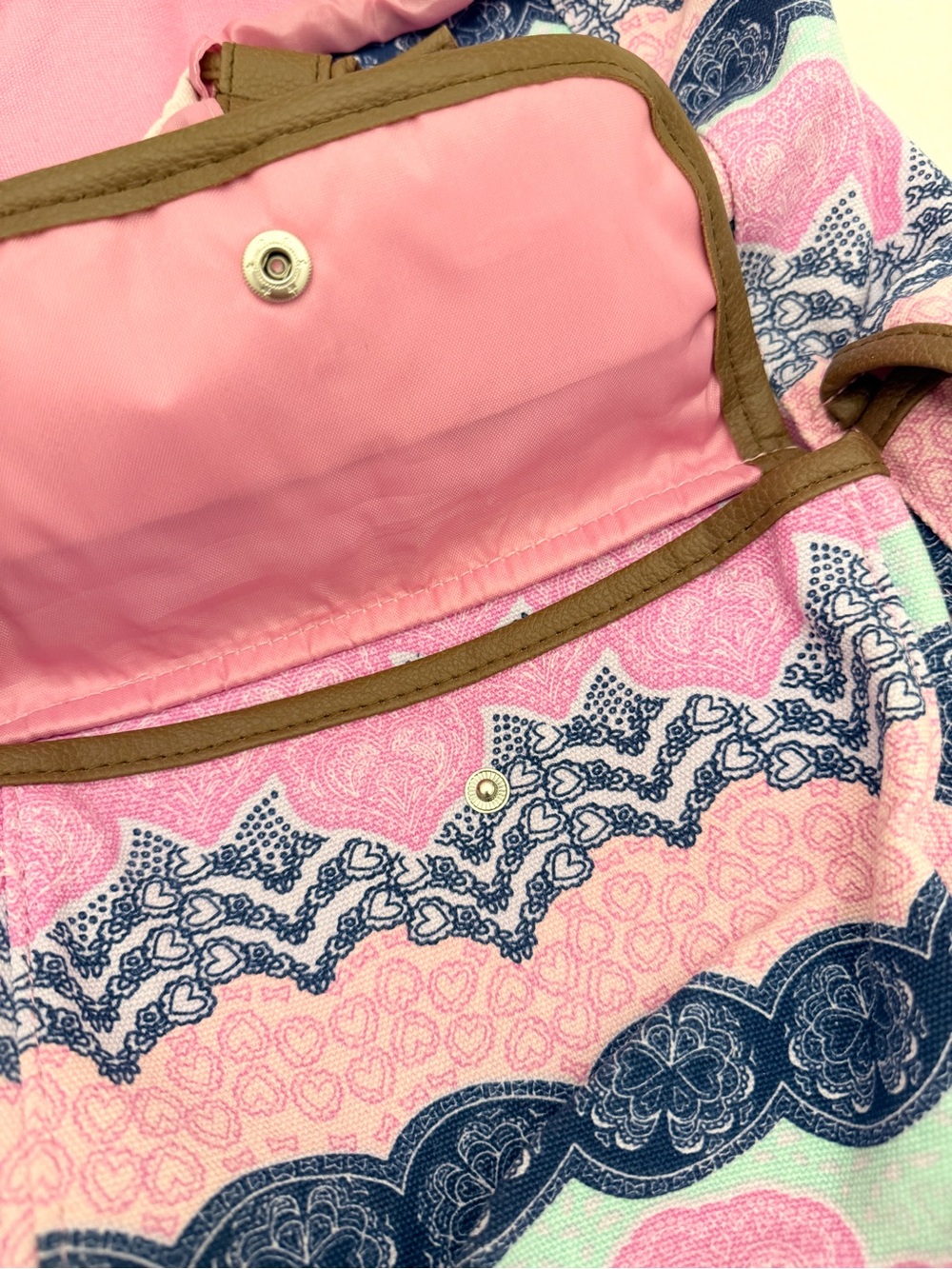 Laura Ashley Patterned Canvas Backpack - Picture 7 of 8